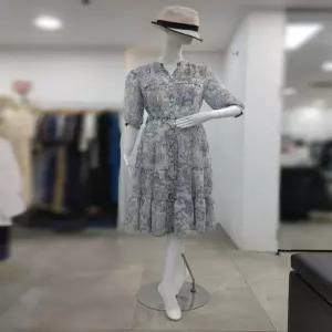 SI 세이브존04 헨리넥 버튼업 프린팅 원피스 SMO1125180BLP