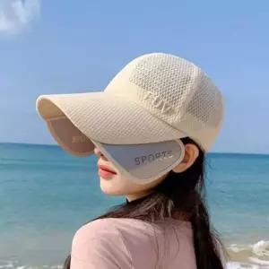 [룽스_65]여성 베이직 메쉬 햇빛차단 모자 캡모자 SL
