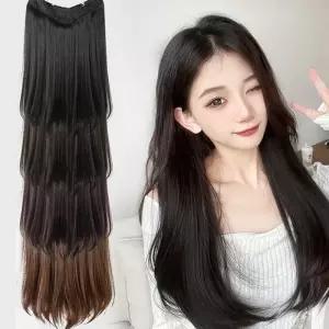 [룽스_65]헤어피스 볼륨 베이직 헤어피스 똑딱이 1P
