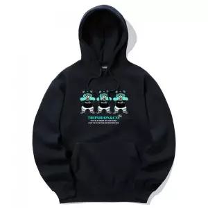 매장정품 TRIPSHION 트립션 MINT CANDY BEAR LOGO 후드티 - 네이비 TRIP23HDNVY006 1578056
