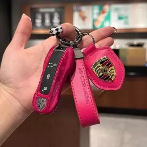 포르쉐 호환 키링 911 키케이스 파나메라 카이엔 가죽 키홀더 abs 718 마칸