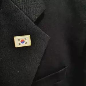 금속 태극기 뱃지 패션 뱃지 대한민국 기념품 포인트 옷장식 태극기뱃지 미니뱃지