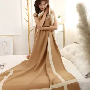 블랭킷 차박 기내담요 캠핑 울 낮잠이불 북유럽