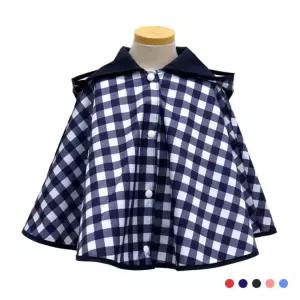 핸드메이드 유아 아동 어린이 판초우의-체크 / 동물 캐릭터 비옷 우비 레인코트 장마 안전자켓 [무료배송]