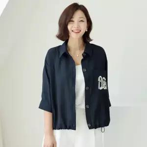 김여사, (빅사이즈)(신상)(66-88) 리치 레터링 자수자켓 3JK605213