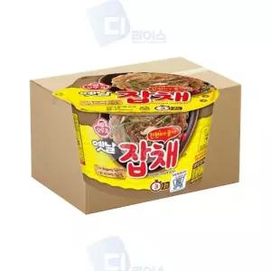 오뚜기 옛날잡채 용기 12개 건면 당면 잡채컵라면 (W571A36)