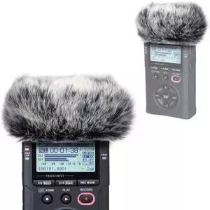 Tascam DR-40X 휴대용 레코더용 윈드스크린 머프 마이크 데드캣 인조 모피