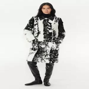 [매장정품] ZARA 애니멀 프린트 코트 - THE ITEM WOMAN 블랙 / 화이트 2969/041/084