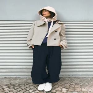 [매장정품] ZARA 하이넥 숏 코트 - 베이지 2078/780/450