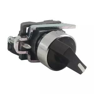 XB4-BD21 셀렉터 스위치 메탈 블랙 뉴 22mm 2 포지션 스테이 1NO