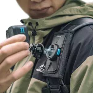 SUREWO 마그네틱 퀵 릴리즈 백팩 어깨끈 마운트 가방 벨트 클립 홀더 Gopro Hero