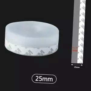 방풍 문풍지 25mm2M4개 실리콘 문풍지 외풍 창틈 단열 투명 WFNVT31