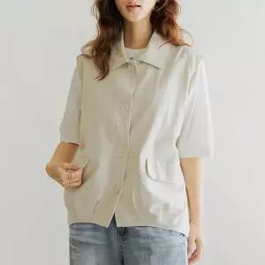 (~110size)데릿린넨카라조끼 VEF3009