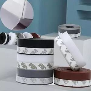 외풍 차단 문풍지 폭25mm 실리콘 문풍지 슬라이딩 현관문 틈새막이 WFNWCAH