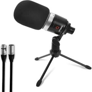 데스크톱 스탠드와 8피트 XLR 케이블 출력이 있는 Artesia AMC-10 콘덴서 마이크 보컬 녹음 팟캐스트 음악