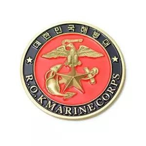 해병대 철제 차량 부착용 스티커 엠블럼