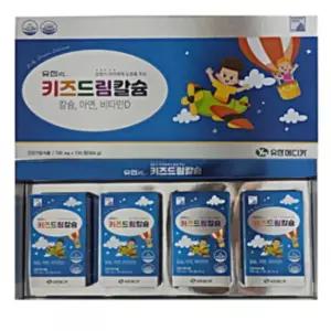 유한메디카 키즈드림칼슘 아연 비타민D 700mg x 720정 3개월분 어린이 유아