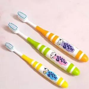 고품질 6세이상 어린이 치솔 부드러운 칫솔 6개 실리콘칫솔 주니어칫솔 (WCAABEF)
