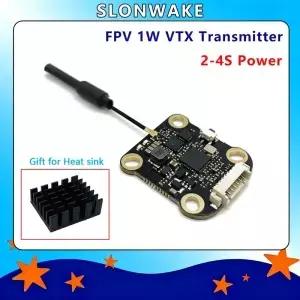 SLONWAKE 5km 이상 fpv 5.8G 48CH 1000mW 조절 가능한 무선 AV 송신기 랜처 RC 드론 멀티콥터 레이싱용