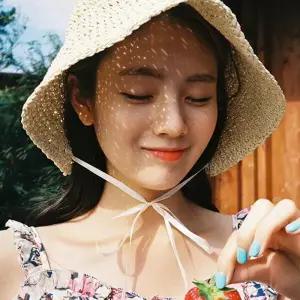 /오엠티 밀짚 여름모자 여성 버킷햇 보닛햇 벙거지
