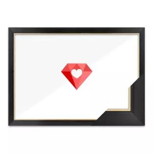 슬림 포함 액자 엣지블랙 보석십자수 아크릴 40x55