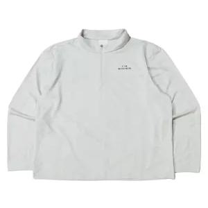 아이더 ESSENTIAL (에센셜) 자카드 α 긴팔짚업 티셔츠_Light Grey 긴소매티셔츠
