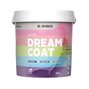 [제비스코] 드림코트 0.9L DIY 친환경페인트 벽지 문 목재 철재 시트지 몰딩용