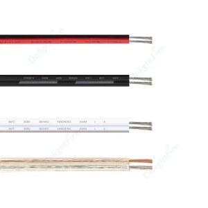 2핀 전기 전선 흰색 평면 22AWG 20AWG 18AWG PVC 케이블 스피커 와이어 LED 스트립 자동차 오디오 12V JST SM 커넥터