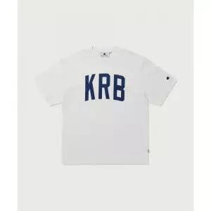 매장정품 CHAMPION 챔피온 X 콤팩트레코드바 빅 로고 티셔츠 White CHPU261KCSS114WH 289323