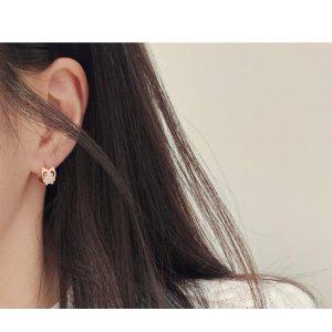 실버925 국내제작 부엉이 모양 귀걸이 유니크 귀여운 은귀걸이 (SILVER)