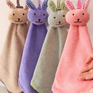극세사 수건 고리형 수건 부드러운 어린이집 흡수력 타월 핸드타월 손수건 걸이형 주방용 벽걸이 조수 주방
