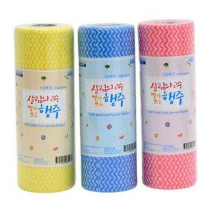 롤형 행주 주방 행주 다회용 흡수력 다목적 일회용 식당 청소 차량용 쓰는 빨아 위생 50매