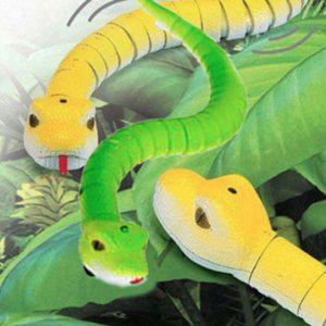 무선조종 뱀 장난감 뱀 장난감 움직이는 충전식 어린이 자동 교육용 리모컨 파충류 생생한 원격 로봇 모형