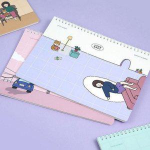 월간 플래너 월간 스케줄러 직장인 모눈 학업 기록 다이어리 책상 내지