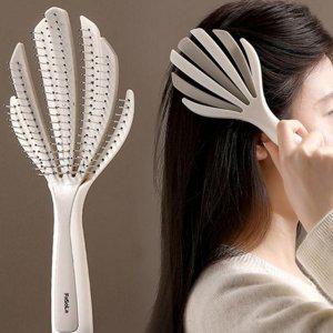 두피 마사지 브러시 헤어 마사지 빗 모공자극 엉킴방지 모발 케어 홈케어 갈퀴형 탄성 용품 모공