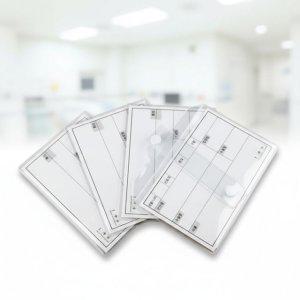 병원 침대 명찰 병원 이름표 병원용 투명 환자용 기입 카드 20매