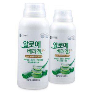 알로에베라 겔 건강 기능 식품 식물성 장건강 1000ml 2병 음료 액상 주스 보조