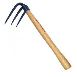 삼발 쇠스랑 나무손잡이 괭이 수동농기구 갈퀴 쇠갈퀴 텃밭농기구 조선괭이