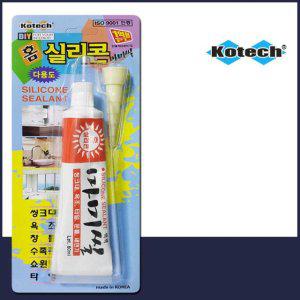 홈실리콘 80ml 싱크대 타일 창문 욕실 크랙 방수 실란트 백색