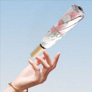 귀여운 접이식 양산 이중 휴대용 양산 여성 여름