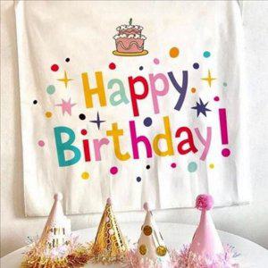 장식 생일 파티 현수막 가랜드 생일 파티 배경천 벽장식