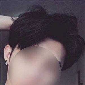 웨이브 남성 짧은 가발 시스루 남성 부분 가발 앞머리 스타일
