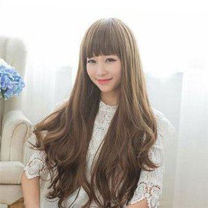 데일리 긴 머리 가발 스타일링 여성 웨이브 가발 고열사 통가발