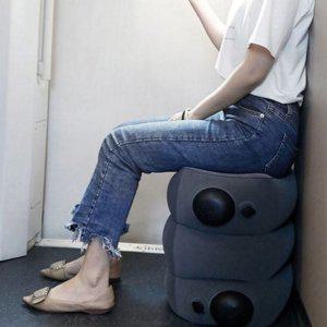 휴대용 여행용 발 받침 접이식 이동식 발 받침 에어쿠션 다리받침대