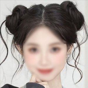 업스타일 똥머리 가발 포니테일 곱창 가발 세트 헤어 여성 자연