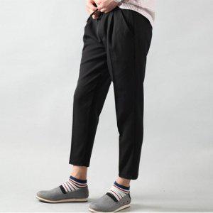 9부 절개 스판 밴드 슬렉스 정장 바지 캐쥬얼 슬랙스