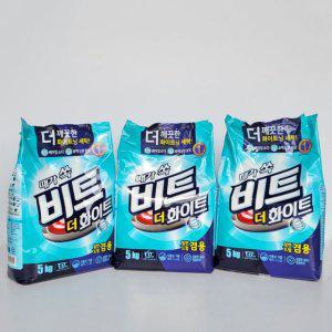 라이온 비트 더화이트 5kg 리필형 파우치 (겸용) 3개