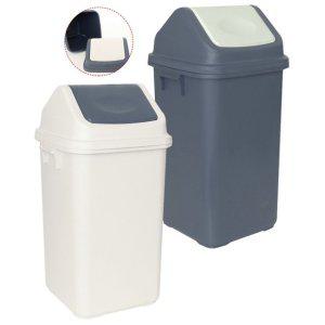 사각 스윙 뚜껑 쓰레기통 50L 1P 휴지통 분리수거통