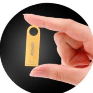 메모리 유에스비 대용량 캐릭터 케이스 듀얼 테라골드 메탈 USB 메모리 64G