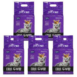 테비 두부왕 두부모래가는입자 베이비파우더 7LX5개